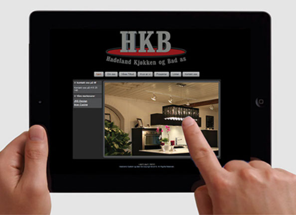 Bilde av websiden til www.hadelandkb.no